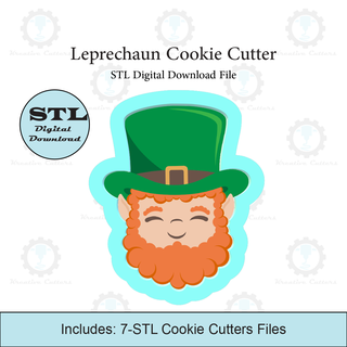 leprechaun cookie cutter stl file Home beer mug st patricks day lucky charms 3d print model - Mito3D