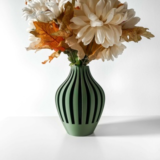 Leggere vaso moderno unico casa arredamento essiccato conservato fiore preparativi stl file 3d print model - Mito3D