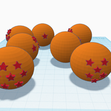 les 7 super sfere drago 3d print model - Mito3D