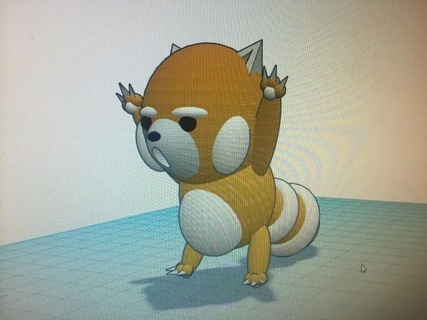 lesser panda bear toy figure 3d print model - Mito3D