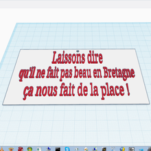sagen wir mal home Dekoration Bretagne 3d print model - Mito3D