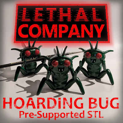 lethal company hoarder bug supported stl loot game gaming toy video cute 3d print model - Mito3D
