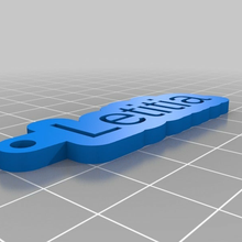 letitia4 1 5 customized keychains 3d print model - Mito3D