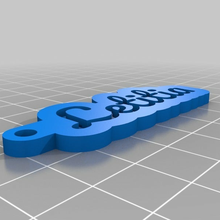 letitia4 1 6 customized keychains 3d print model - Mito3D