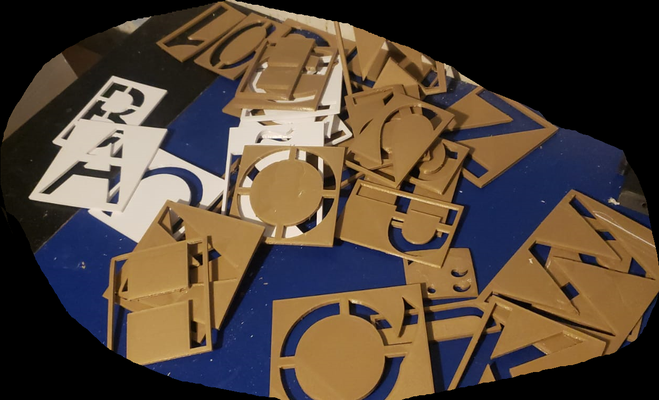 letras huecas hollow cartas 3d print model - Mito3D