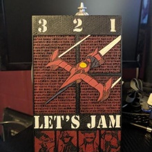 lets jam art anime cowboy bebop plaque 3d print model - Mito3D