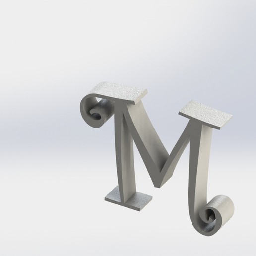 letter art alphabet decoration deco school tools 3D print model - Mito3D