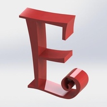letter art alphabet decoration deco school tools 3d print model - Mito3D