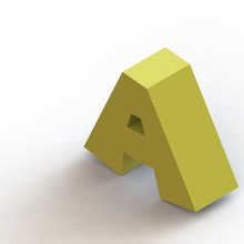 lettera vari alfabeto lettere marios bros fonte mondo colori giochi lavoro stampi 3d print model - Mito3D