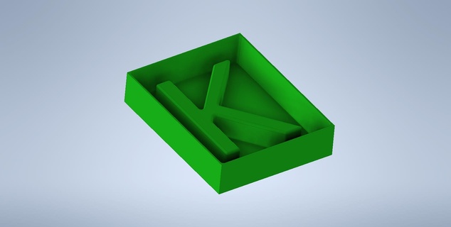 lettera modulo calcestruzzo silicone 3d print model - Mito3D