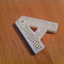 letter - keychain jewelry 3d openscad printer keychains 3d print model - Mito3D