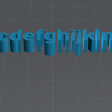 letra alfabeto juego 3d print model - Mito3D