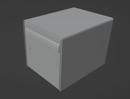 lettera scatola casa modellazione 1 24 diorama modello fabbricazione 3d print model - Mito3D
