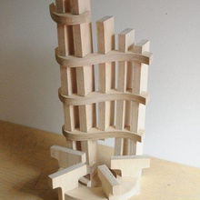 letter chair art sculptures wood toy supportless ornament lasercut experiment cnc 3d 3d print model - Mito3D