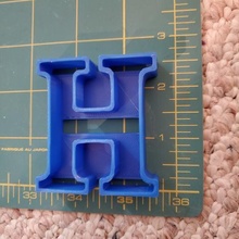 letter cookie cutter play-doh tool alphabet playdoh clay stamp stamps bakery cooking 3d print model - Mito3D