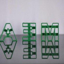 carta do cortador alfabeto de a z pequena 25mm casa fondant padaria o número cookie 3d print model - Mito3D