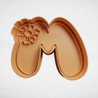 mektup papatya anne Aşk hamur işi Dükkan mutfak kurabiye kesici kesiciler stl kalıplar annenin gün anneler harfler 3d print model - Mito3D