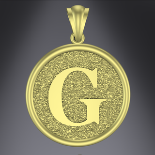 letter g charm said letter g  3d print model - Mito3D