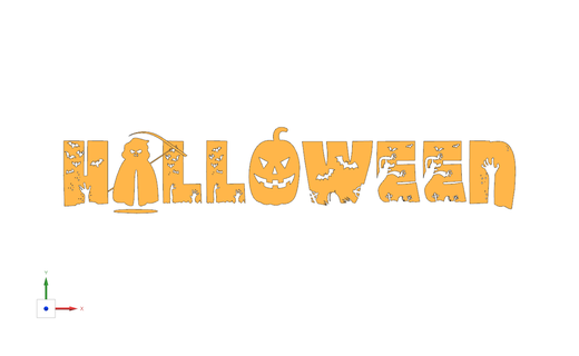 letter h halloween 10 letters numbers text alphabet sources characters font vocabulary 3dletters typography figures horror terror logo seal 3d print model - Mito3D