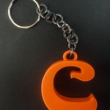 letter key chains keychain letters 3d print model - Mito3D