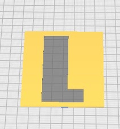 letter l art 3d print model - Mito3D