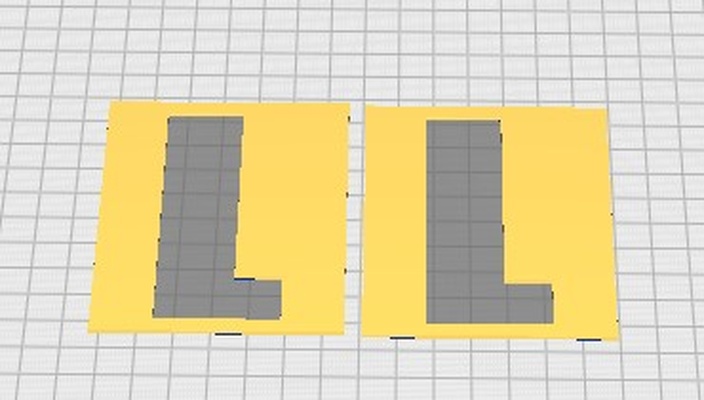 letter ll art 3d print model - Mito3D