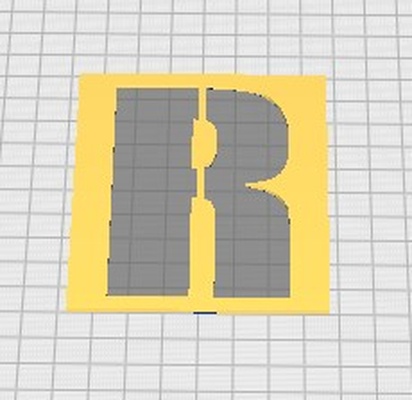 letter r art 3d print model - Mito3D