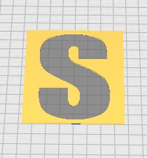 letter s fashion 3D print model - Mito3D