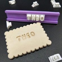 lettre timbre ensemble personnalisé biscuits + petit beurre biscuit coupeur prend moule gâteau coupeurs pâte forme cuisine 3d print model - Mito3D