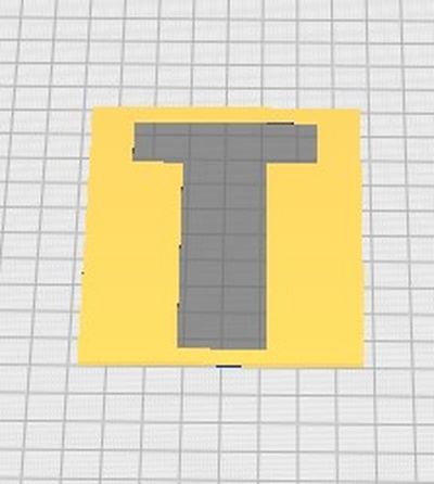 letter t art 3d print model - Mito3D