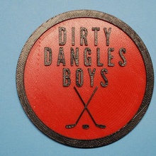 letterkenny sale dangles garçons coaster art signes logos bâton de hockey les montagnes russes 3d print model - Mito3D