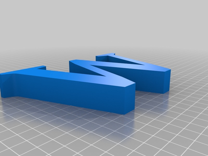 harfler 3d baskı 3d print model - Mito3D
