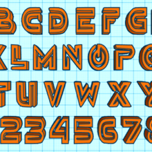 8 harf çeşitli mektuplar 3d print model - Mito3D