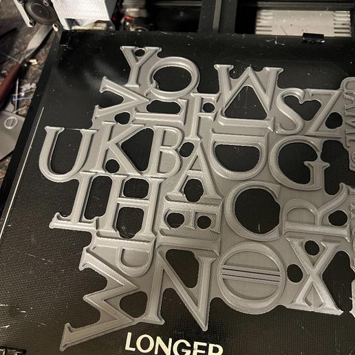 letters a-z 3D print model - Mito3D