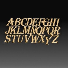 lettres alphabet gadget personnages imprimable modèle haute poly art 3d print model - Mito3D