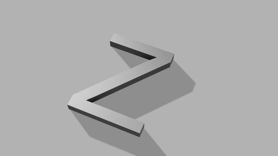 Briefe Alphabet 3dmodel 3dpriner 3d print model - Mito3D