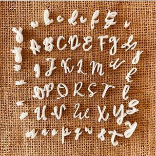 letters alphabet stamps cookies cutters 3d print model - Mito3D