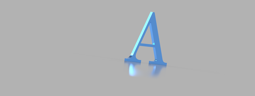 harfler alfabe ev dekorasyon 3d print model - Mito3D