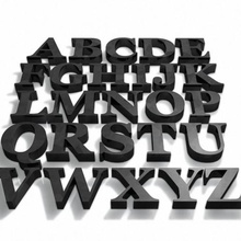 lettere alfabeto completo vari la decorazione strumenti mondo scuola numeri 3d print model - Mito3D