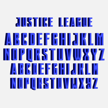 lettres dc police divers de bande dessinée la 3d les numéros thème des alphabet source typographie d'impression sujet 3d print model - Mito3D