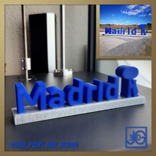 letters madrid decor 3d print model - Mito3D