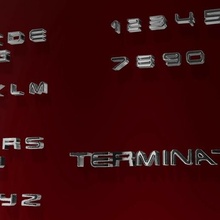 letters terminatorstyle terminator 3d print model - Mito3D