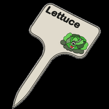 lettuce signs labels garden gadget etiquette jardin salat salade laitue label sign 3d print model - Mito3D