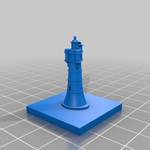 leuchtturm roter sand miniature greeblecity architecture buildings structures 3d print model - Mito3D