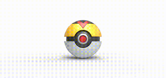 niveau Balle pokeball Pokémon concept récipient anime jouet impression imprimable balle 3d print model - Mito3D