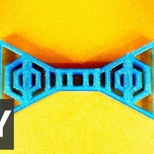 level bowtie - 2 fashion accessories bow tie moo style 3d print model - Mito3D