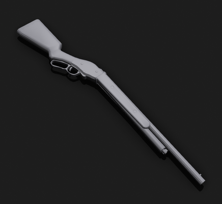 lever-action-shotgun propgun 1 size game ksg machinegun replicagun airsoft tactcial leveraction selfdefence dummy csgo pubg spas12 rifle prop pump spas counterstrike 3d print model - Mito3D