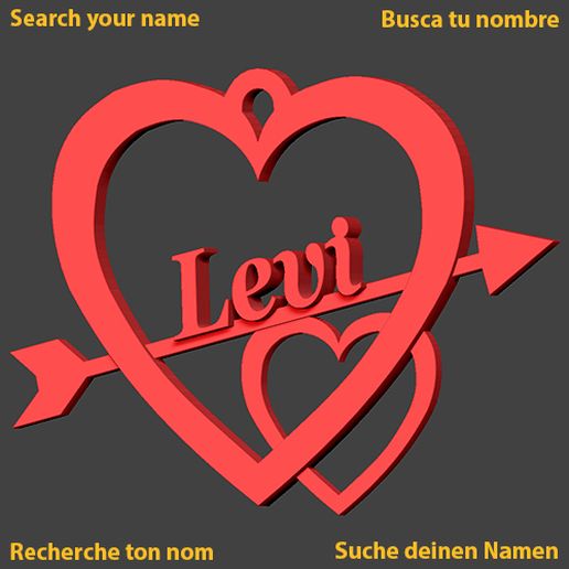 levi heart cupid love amour saint valentin jch liebe saint-valentin valentine valentine's amoureux in day 3D print model - Mito3D