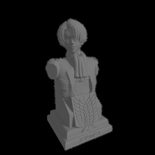 levi Ackerman fracasso shingeki Kyojin arte anime ataque titã figura diorama resina sla flexi estátua impressão modelo eren escultura 3d print model - Mito3D