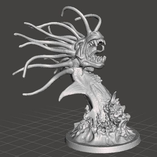 leviathan sea monster miniature figure fantasy games dnd 3D print model - Mito3D